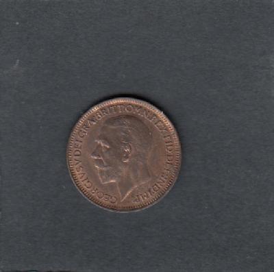 Beschrijving: 1 Farthing GEORGIUS V